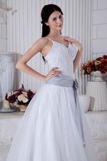 Western Spaghetti Straps Puffy A Wedding Dresses For Sale