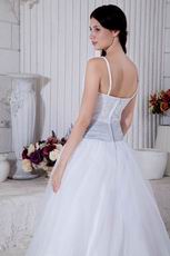 Western Spaghetti Straps Puffy A Wedding Dresses For Sale