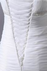 Exclusive Cascade Mermaid Fishtail Skirt Chapel Wedding Dress