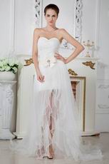 Unique Corset Asymmetrical Detachable Skirt Bridal Gowns