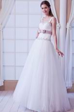 Super Hot Straps A-line White Wedding Party Bridal Gown