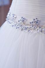 Super Hot Straps A-line White Wedding Party Bridal Gown