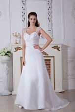 Elegant Straps Sweetheart Ivory Wedding Dresses Cheap Price