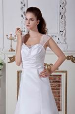 Elegant Straps Sweetheart Ivory Wedding Dresses Cheap Price