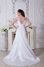 Elegant Straps Sweetheart Ivory Wedding Dresses Cheap Price