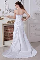 Classical Sweetheart Appliques Lace Up Destination Wedding Dress
