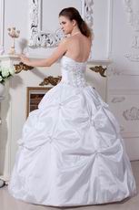 Halter Embroidery Corset Ball Gown Taffeta Bridal Gown Discount