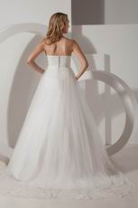 Elegant Strapless Ivory Floor Length A-line Casual Wedding Dress