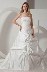 Wholesale Handmade Appliques Corset Chapel Wedding Dresses