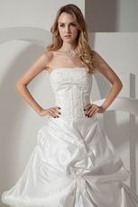 Wholesale Handmade Appliques Corset Chapel Wedding Dresses