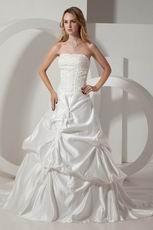 Wholesale Handmade Appliques Corset Chapel Wedding Dresses