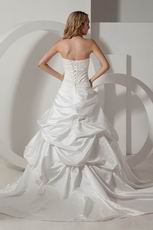 Wholesale Handmade Appliques Corset Chapel Wedding Dresses