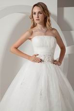 Online Strapless Beading Embroidery Outdoor Wedding Dresses