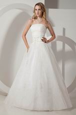 Online Strapless Beading Embroidery Outdoor Wedding Dresses