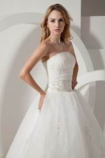 Online Strapless Beading Embroidery Outdoor Wedding Dresses