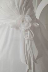 Elegant Spaghetti Straps Flower Layers Puffy Skirt Bridal Dress