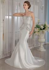 Sexy Sweetheart Trumpet Fishtail Wedding Dress With Beading