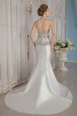 Sexy Sweetheart Trumpet Fishtail Wedding Dress With Beading