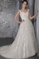 Perfect Straps Sweetheart Appliqued Wedding Bridal Dress