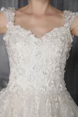 Perfect Straps Sweetheart Appliqued Wedding Bridal Dress