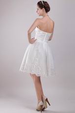 Sweetheart Knee-length Bridal Beach Wedding Dresses