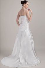 Romantic Sweetheart Aline Cheap Custom Bride Wedding Dresses