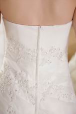 Strapless A-line 2014 New Style Wedding Dress With Appliques