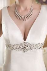 2014 New Arrival V Neckline Wedding Dress With Mermaid Design