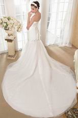 2014 New Style Sweetheart Ruched Mermaid Ivory Wedding Dress