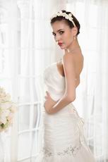 2014 New Style Sweetheart Ruched Mermaid Ivory Wedding Dress