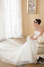 2014 New Style Sweetheart Ruched Mermaid Ivory Wedding Dress