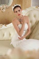 2014 New Style Sweetheart Ruched Mermaid Ivory Wedding Dress