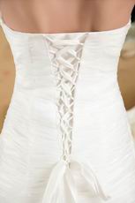 2014 New Style Sweetheart Ruched Mermaid Ivory Wedding Dress