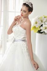 2014 Style Cheap Beading Bodice Lace Up Tulle Wedding Dress