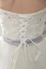 2014 Style Cheap Beading Bodice Lace Up Tulle Wedding Dress