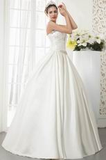 Luxuriours Sweetheart Neck Crystal Bodice Lace Up Wedding Dress