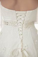 Romantic Sweetheart Crystal Bodice Lace Up A-line Bridal Gown