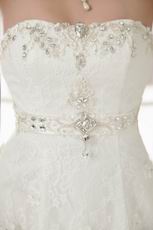 Romantic Sweetheart Crystal Bodice Lace Up A-line Bridal Gown