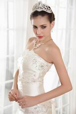 Affordable Best Seller Strapless Mermaid Cream Bridal Dress