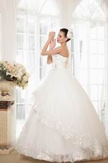 Top Seller Sweetheart Puffy Ball Gown Ivory Bridal Dress