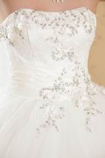 Top Seller Sweetheart Puffy Ball Gown Ivory Bridal Dress