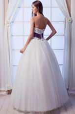 Hot Sale Strapless Appliques Belt A-line Wedding Dress Discount