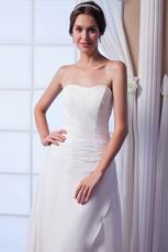 Terse Sweetheart Empire Waist Beaded Bodice Ivory Wedding Gown