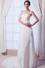 Terse Sweetheart Empire Waist Beaded Bodice Ivory Wedding Gown