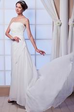 Terse Sweetheart Empire Waist Beaded Bodice Ivory Wedding Gown