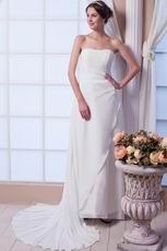 Terse Sweetheart Empire Waist Beaded Bodice Ivory Wedding Gown