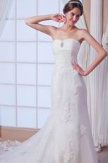 Glamorous Sweetheart Mermaid Chapel Lace Wedding Dress