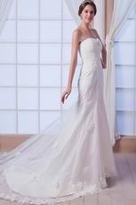 Glamorous Sweetheart Mermaid Chapel Lace Wedding Dress