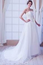 Romantic Sweetheart Ruched Bodice Ivoy Organza Bridal Dress