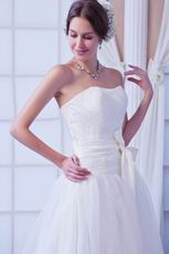 Romantic Sweetheart Ruched Bodice Ivoy Organza Bridal Dress